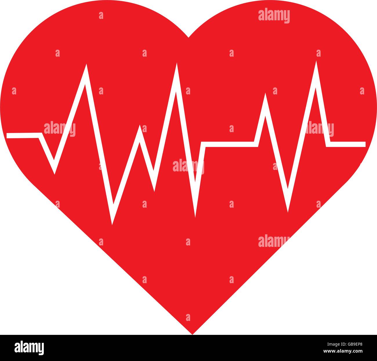 heart with cardiogram icon Stock Vector Image & Art - Alamy