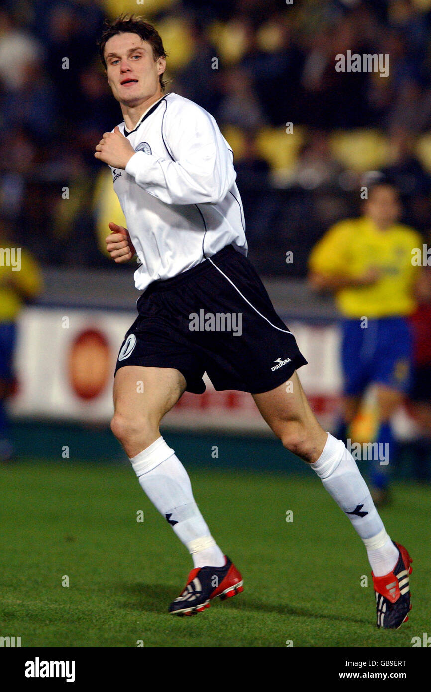 Soccer - UEFA Cup - Second Round - First Leg - Villarreal v Torpedo Moscow. Andres Oper, Torpedo Moscow Stock Photo