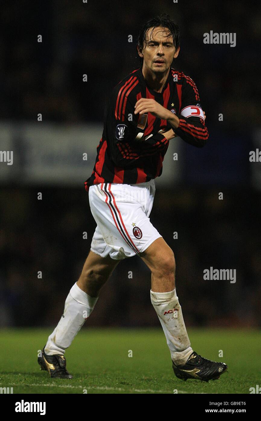 Soccer - UEFA Cup - Group E - Portsmouth v AC Milan - Fratton Park. Filippo Inzaghi, AC Milan Stock Photo