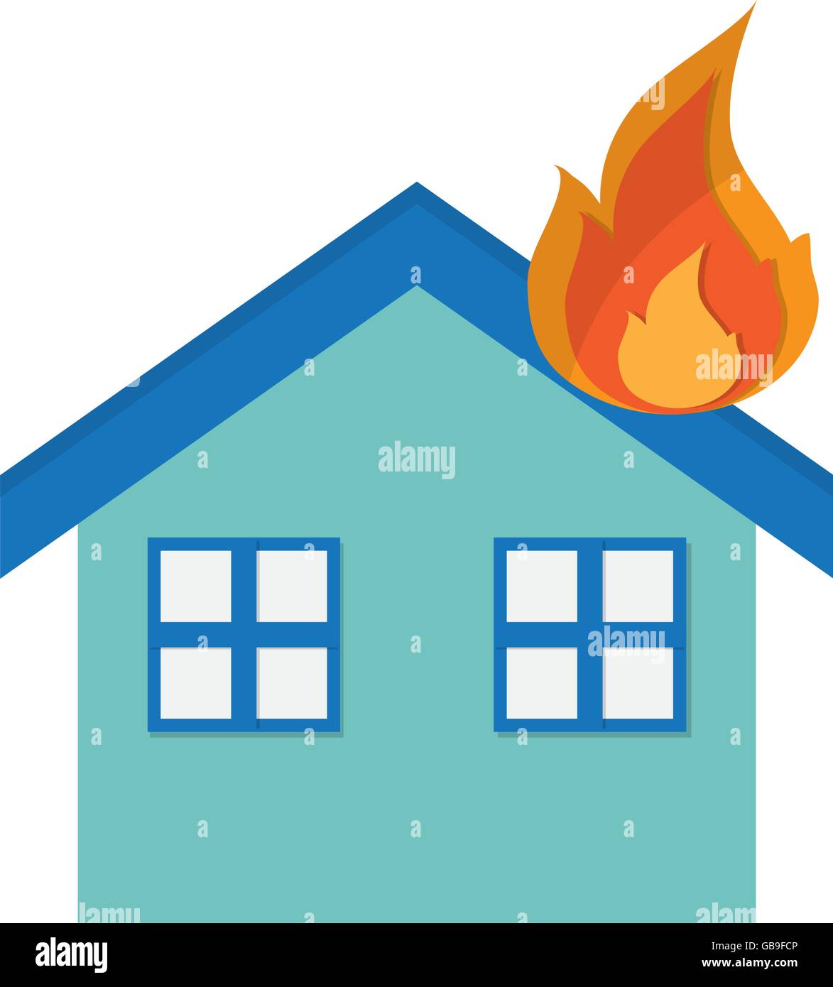house on fire icon Stock Vector Image & Art Alamy