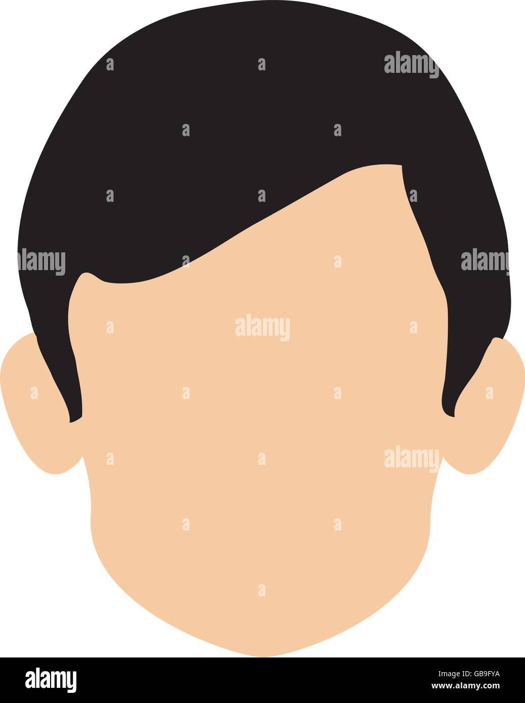 faceless head of man icon Stock Vector Image & Art - Alamy