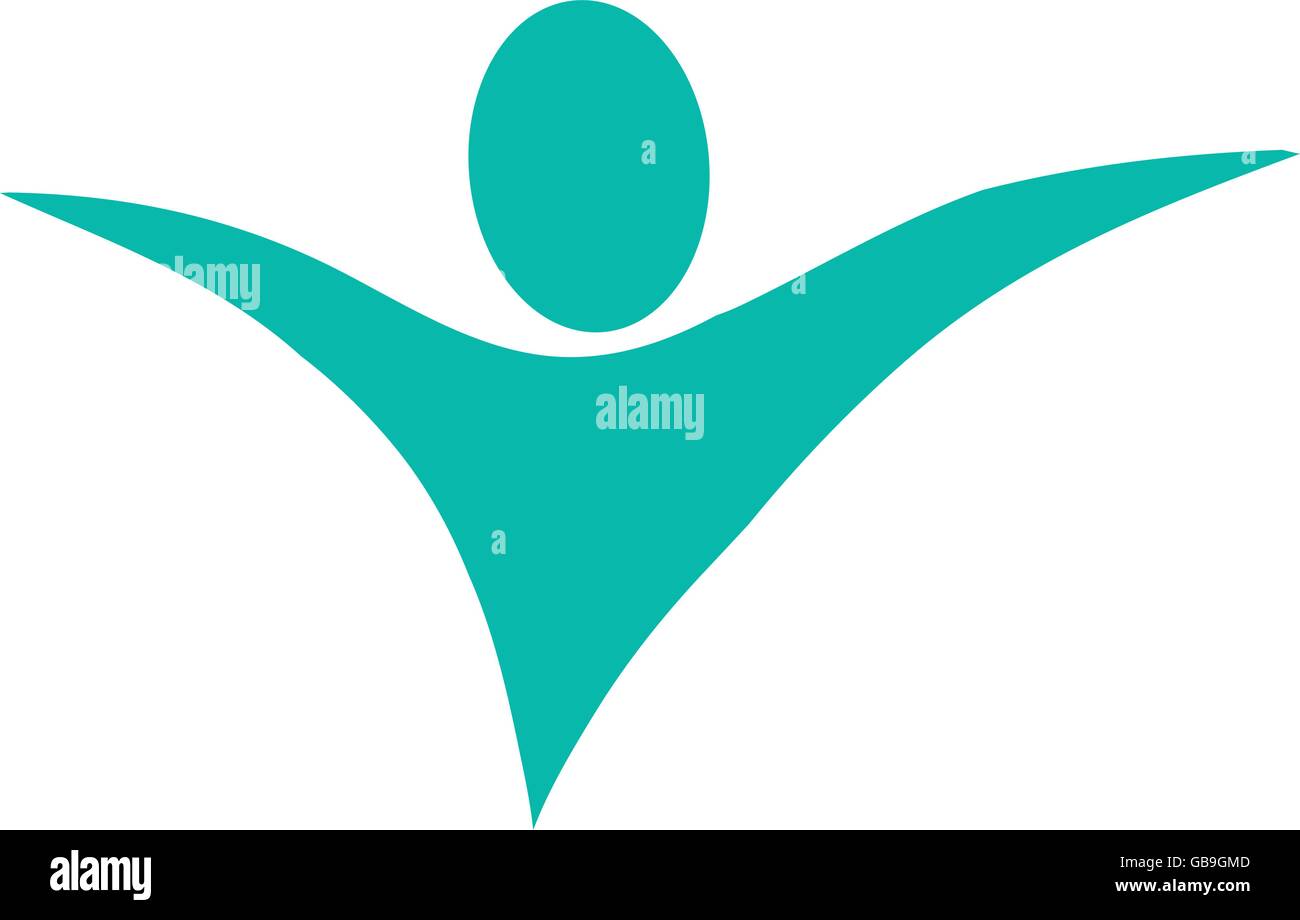 abstract human with open arms icon Stock Vector Image & Art - Alamy