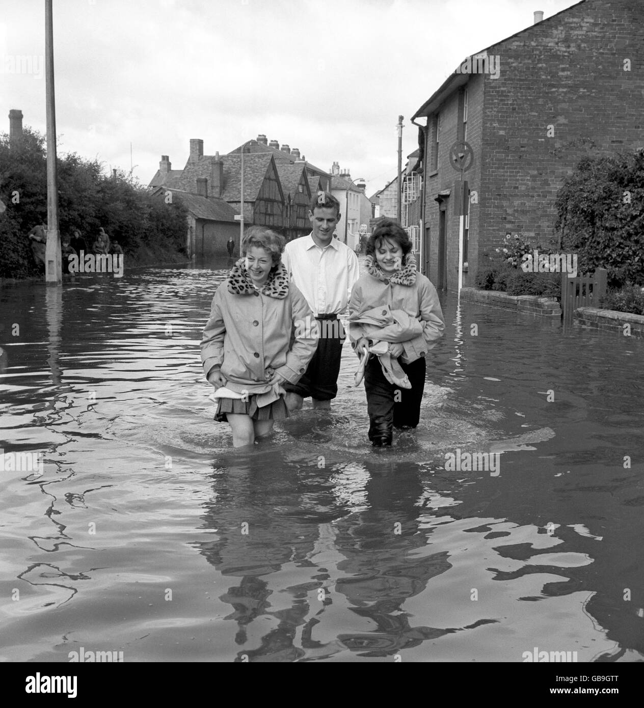 Small town flooding Black and White Stock Photos & Images Alamy