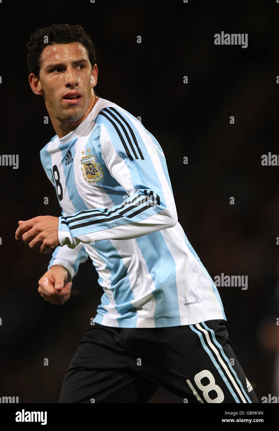 Soccer - International Friendly - Scotland v Argentina - Hampden Park. Maximiliano Rodriguez, Argentina Stock Photo