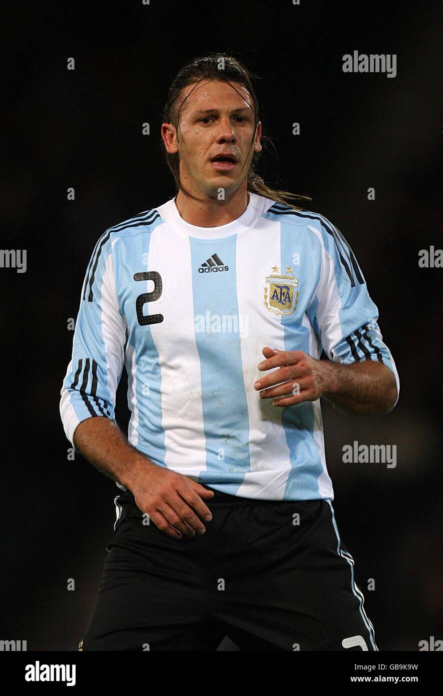 Soccer - International Friendly - Scotland v Argentina - Hampden Park. Martin Demichelis, Argentina Stock Photo