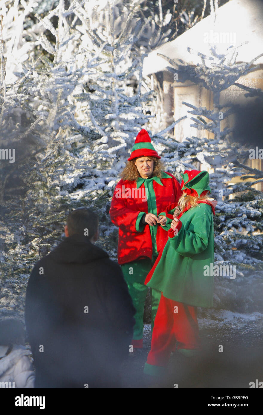 Lapland new forest matchams leisure park hires stock photography and