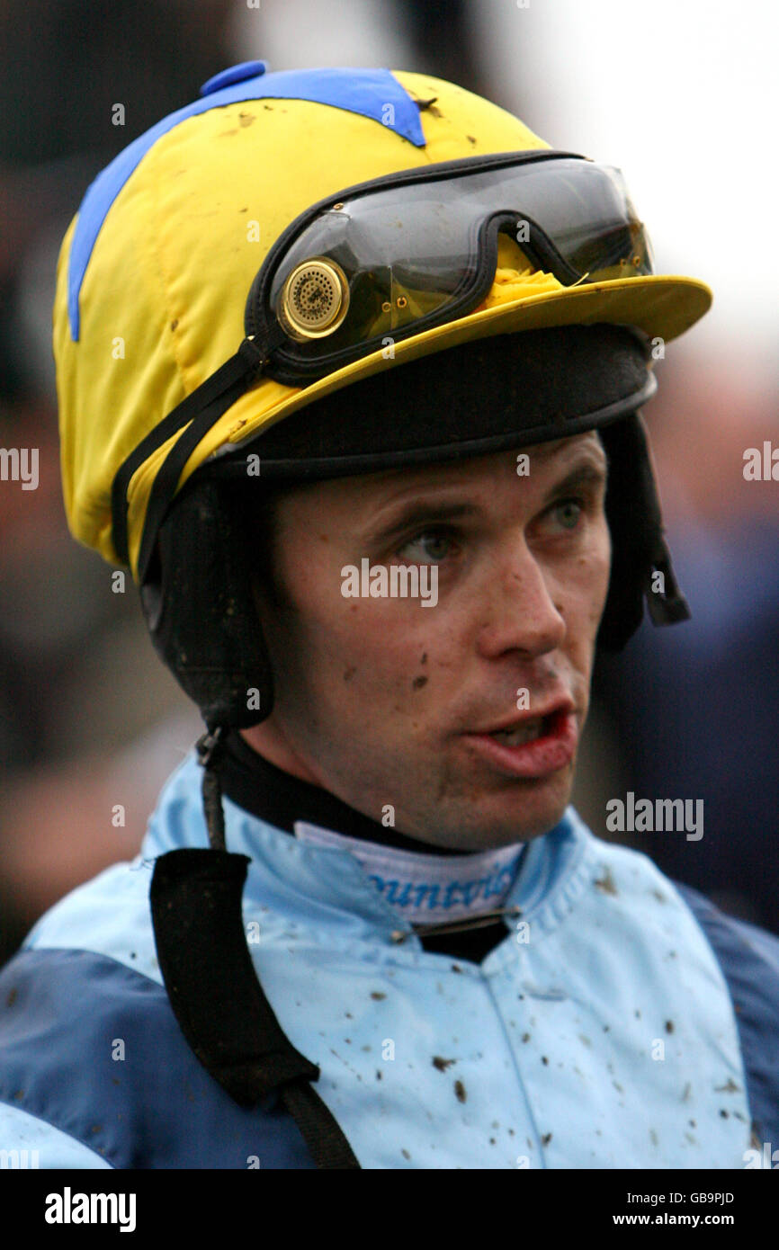 Horse Racing Wetherby Racecourse. Graham Lee, Jockey Stock Photo Alamy