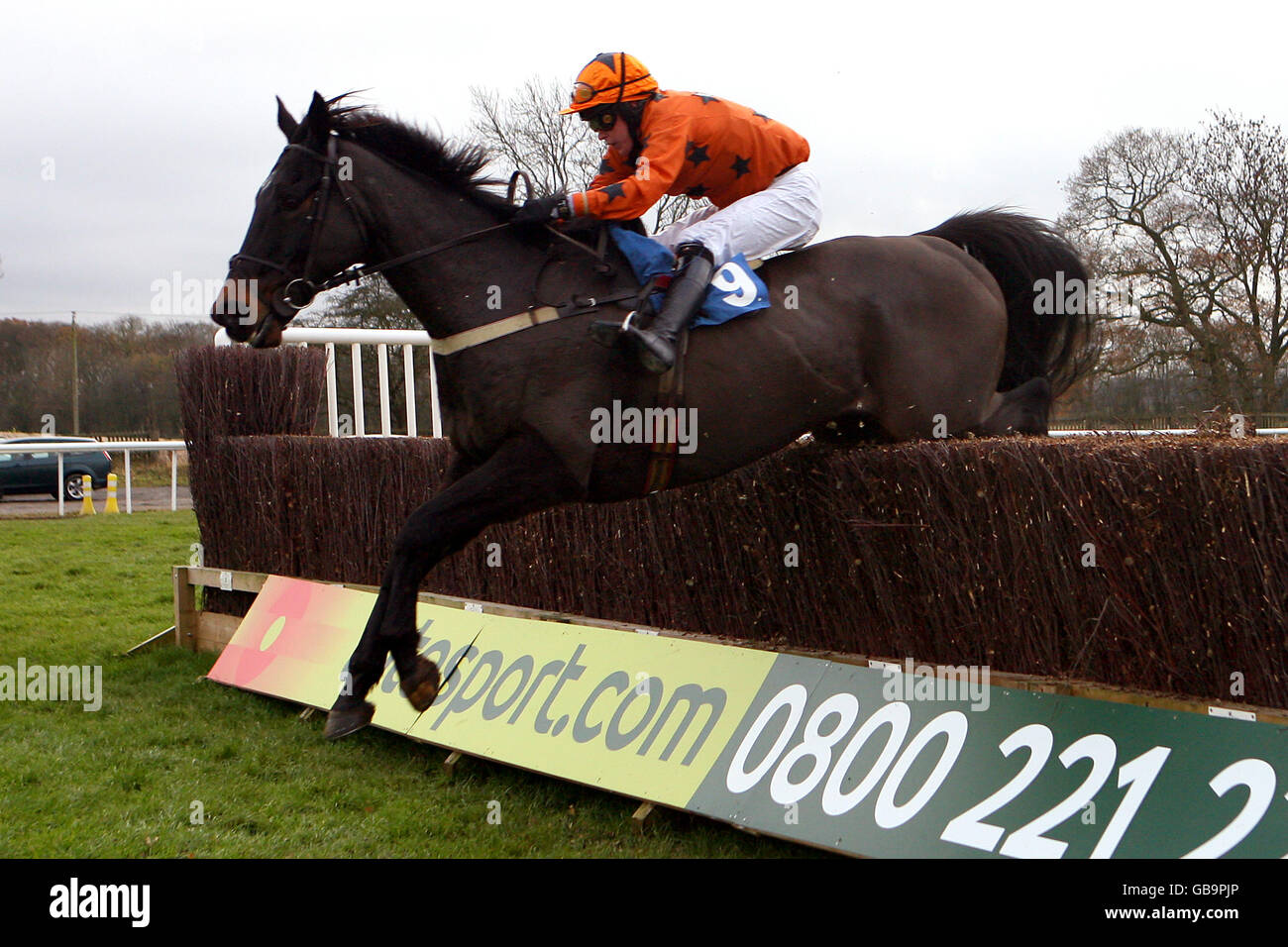 Horse Racing Wetherby Racecourse Stock Photo Alamy