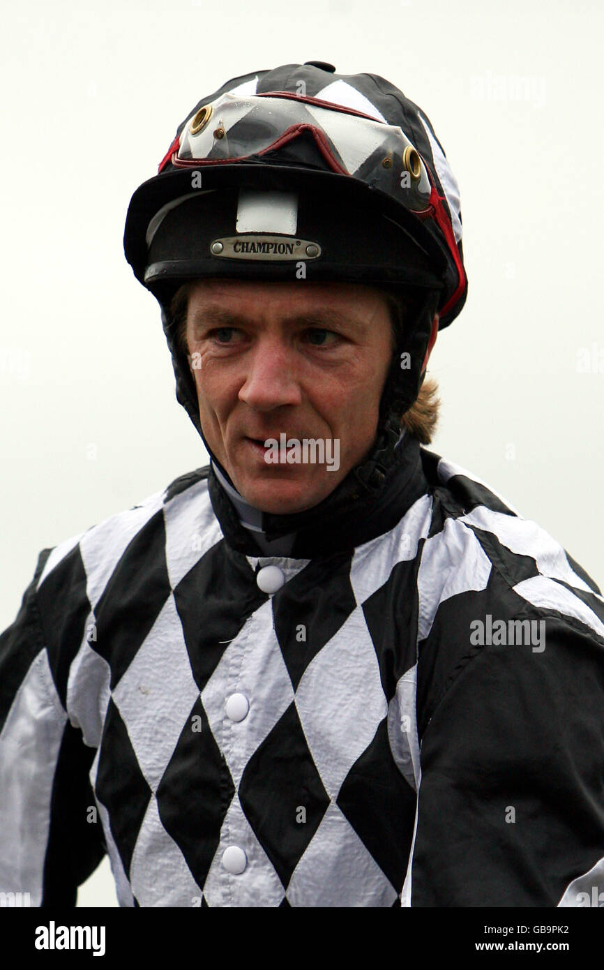 Horse Racing - Wetherby Racecourse. Jimmy McCarthy, Jockey Stock Photo ...