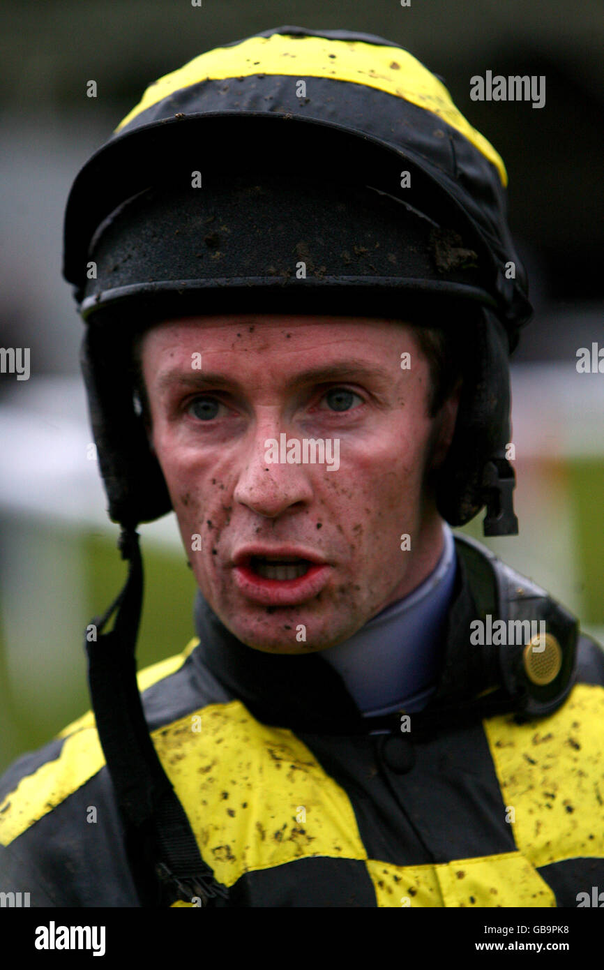 Horse Racing Wetherby Racecourse Stock Photo Alamy