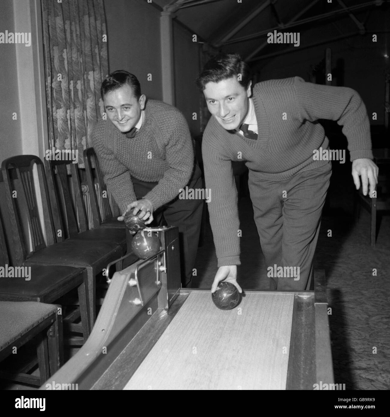 Soccer - Burnley FC - Blackpool Bowling Alley Stock Photo