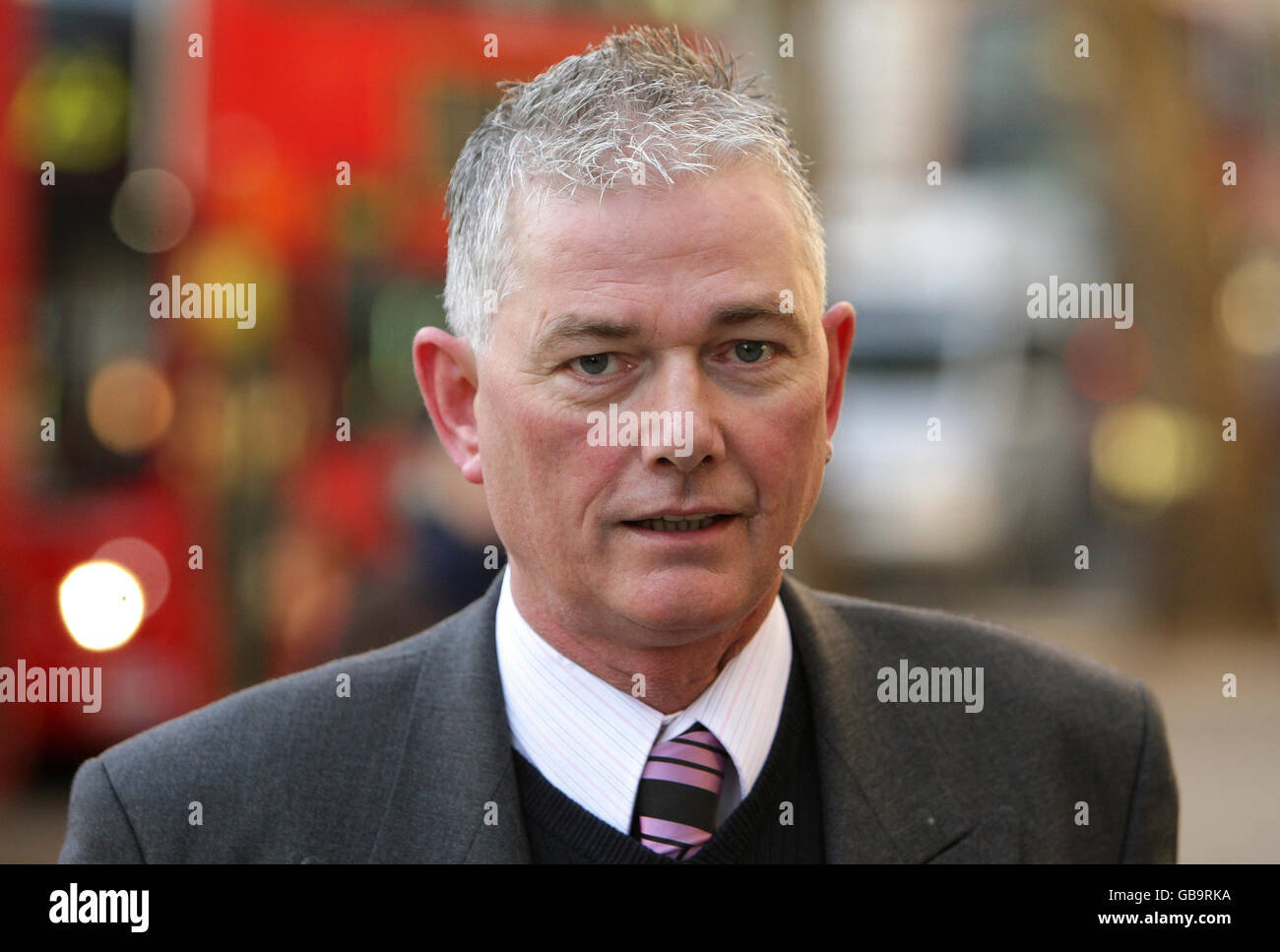 Landlord Hamish Howitt arrives at the High Court in London, where he is locked in a legal battle over moves by a local council to shut down his business after he defied the smoking ban. Stock Photo