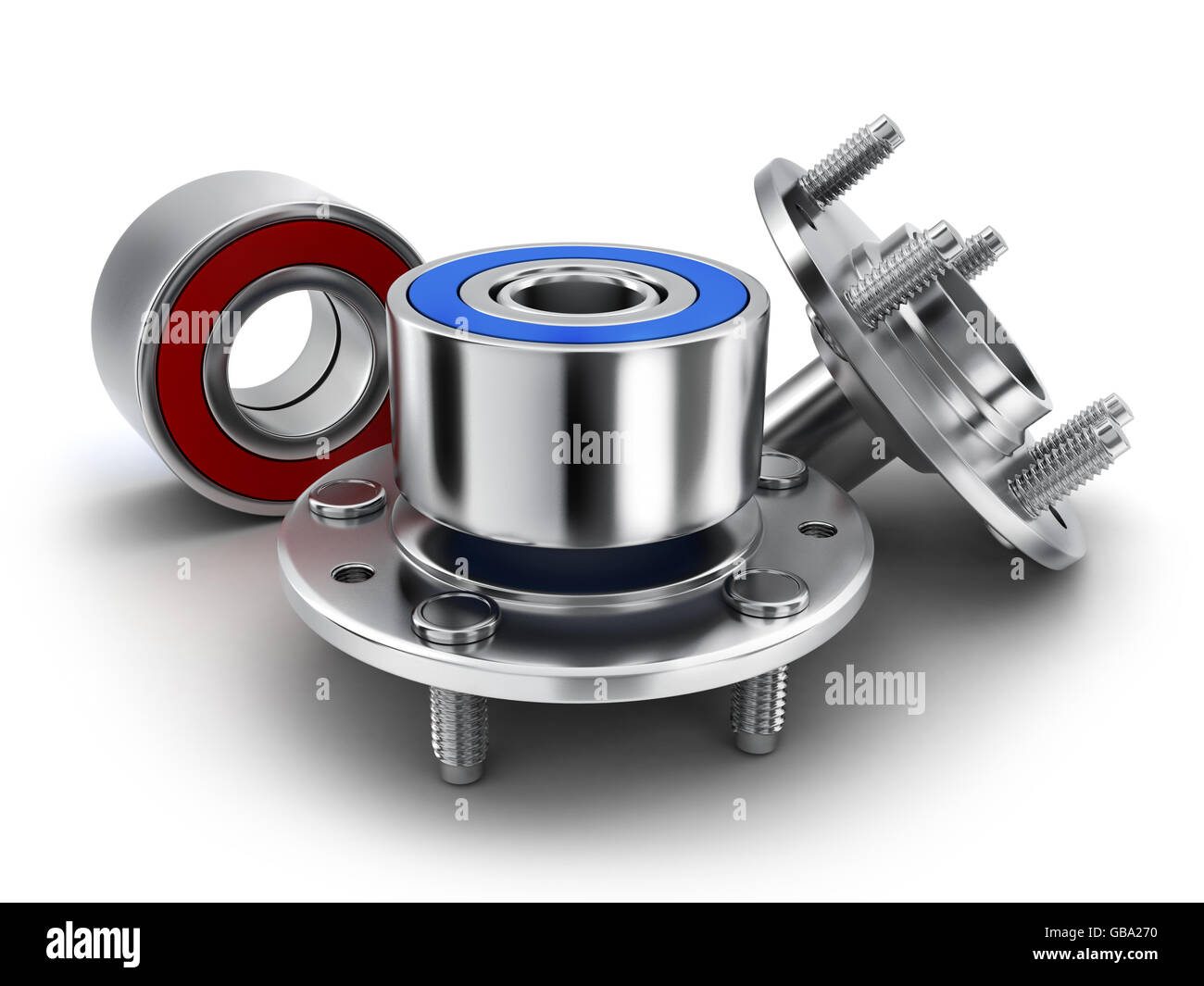 Bearing hub car (done in 3d rendering Stock Photo Alamy
