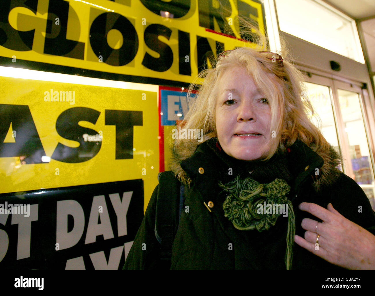 Alida Guest, 58, outside the Portobello Road branch of Woolworths as