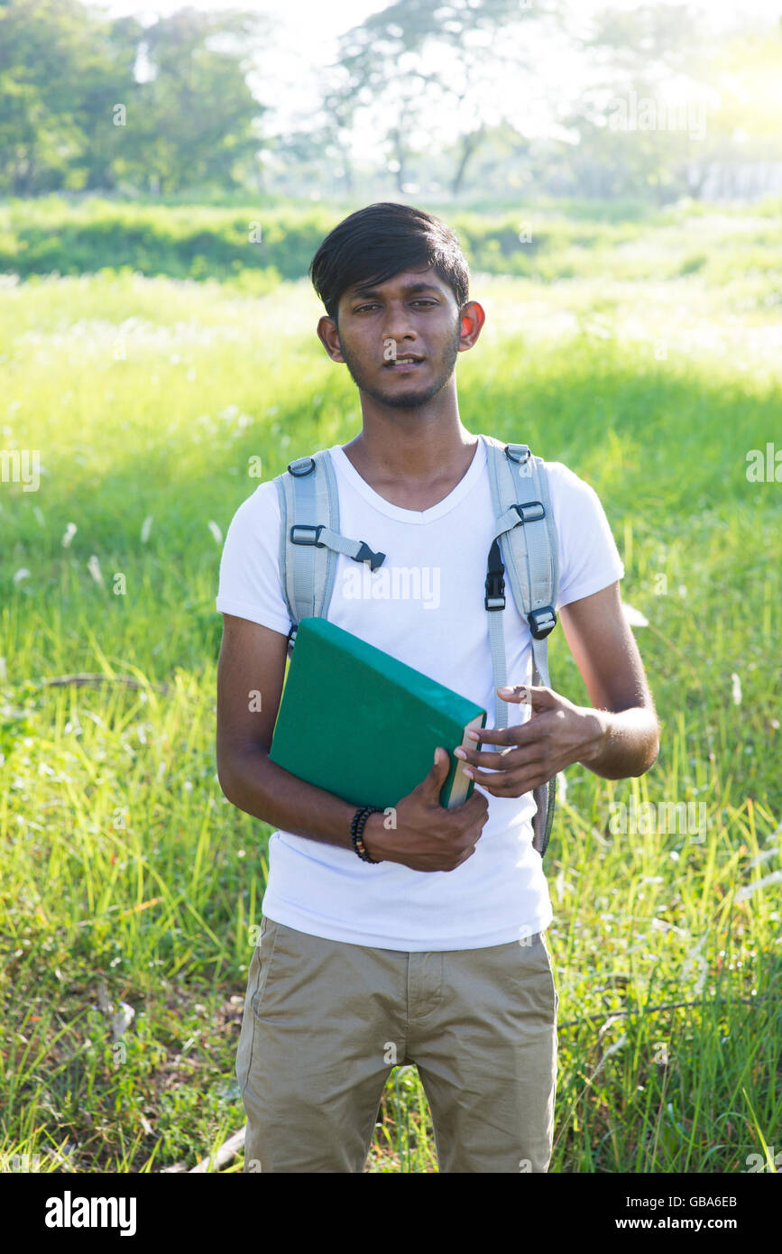 indian male college student outdoor Stock Photo - Alamy