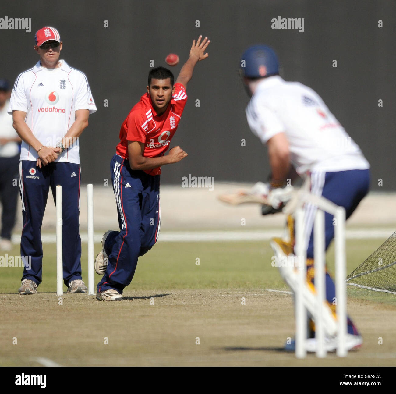 England's Adil Rashid during the training session at the Sheikh Zayed ...