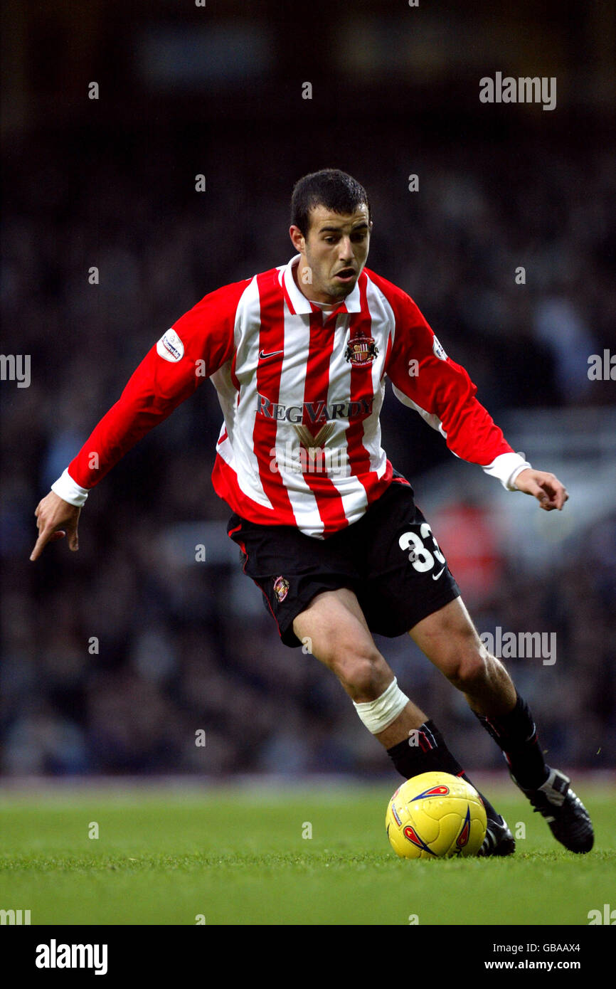 Soccer - Nationwide League Division One - West Ham United v Sunderland. Julio Arca, Sunderland Stock Photo