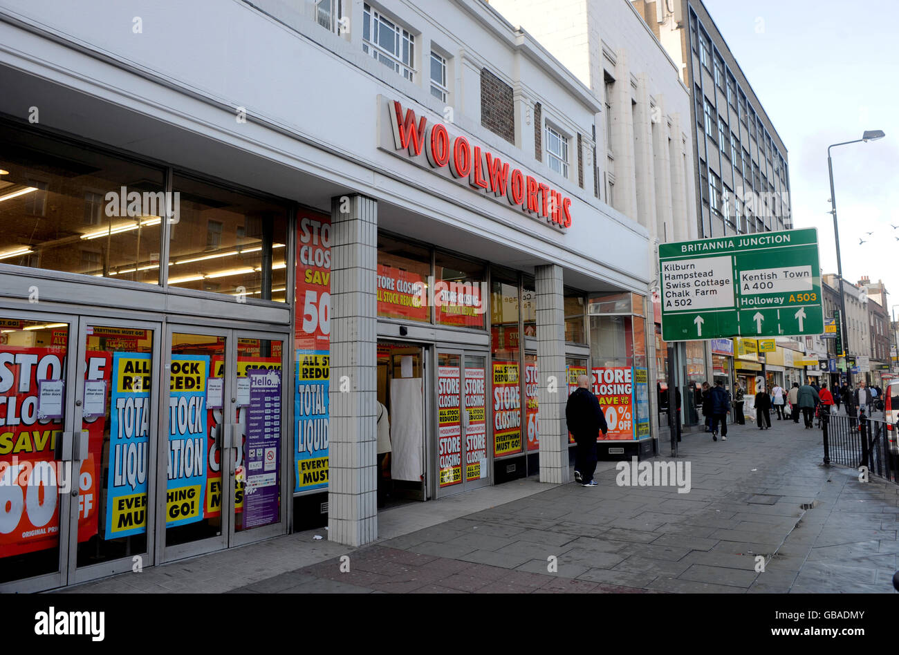 A Woolworths store at 115-119 Camden High Street, Camden Town, London ...