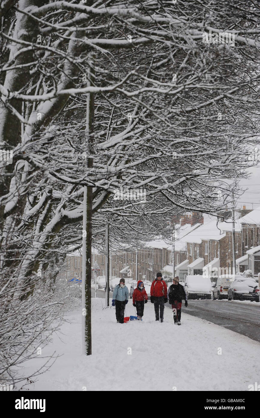 Snow in the UK Stock Photo - Alamy
