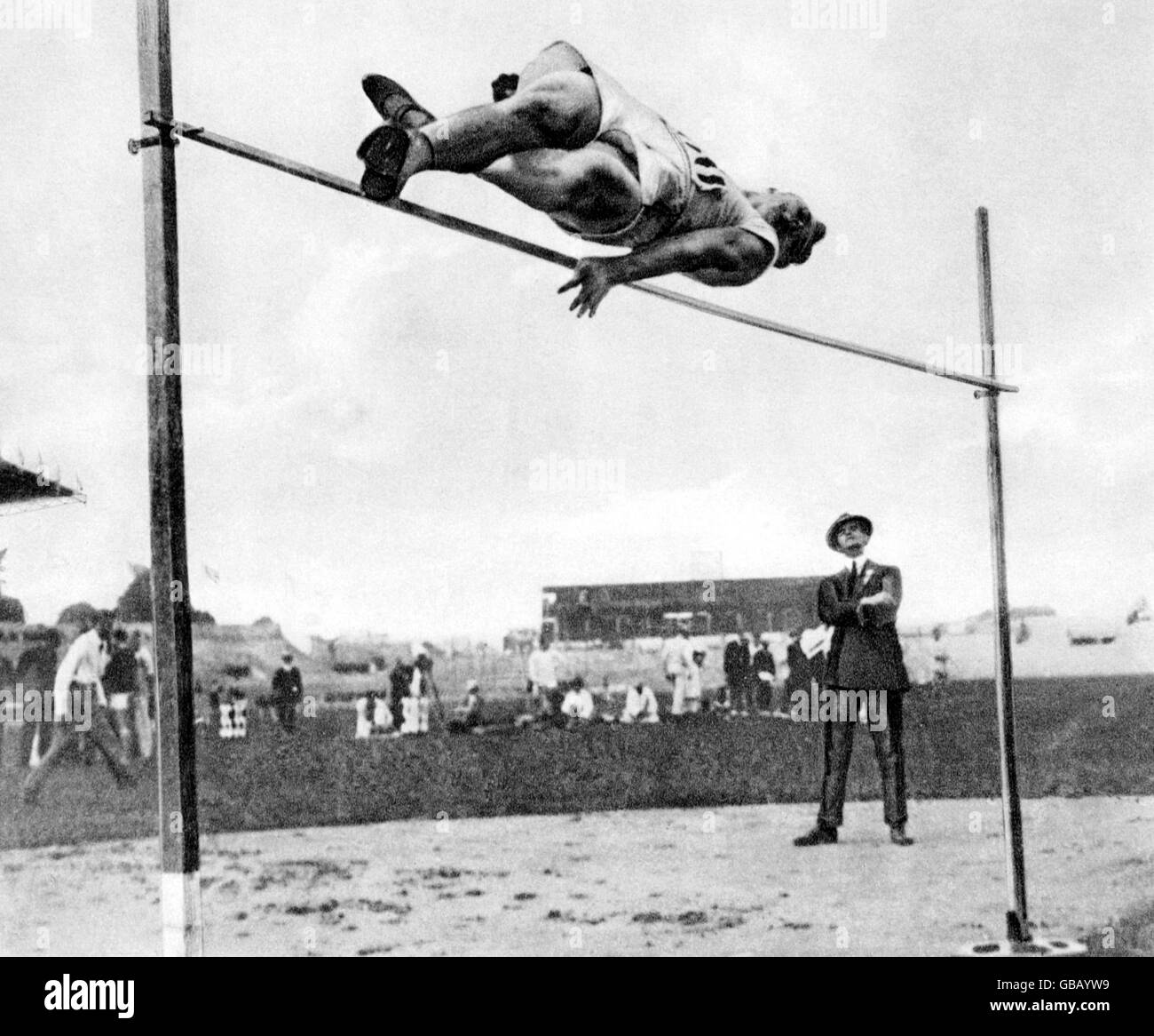 Athletics - Paris Olympic Games 1924 - Men's High Jump Stock Photo