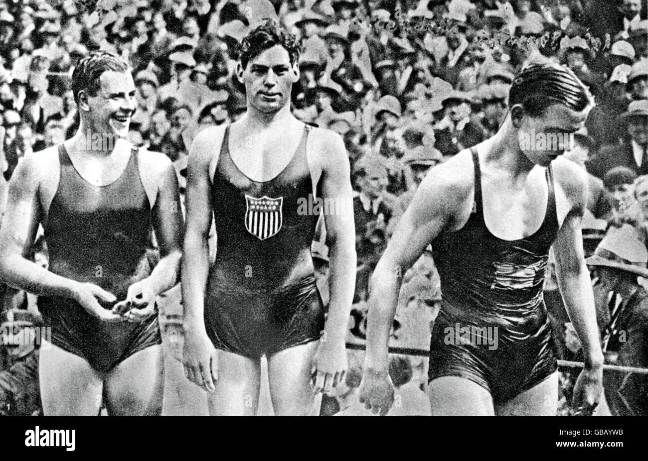 Swimming - Paris Olympic Games 1924 - Men's 400m Freestyle Stock Photo