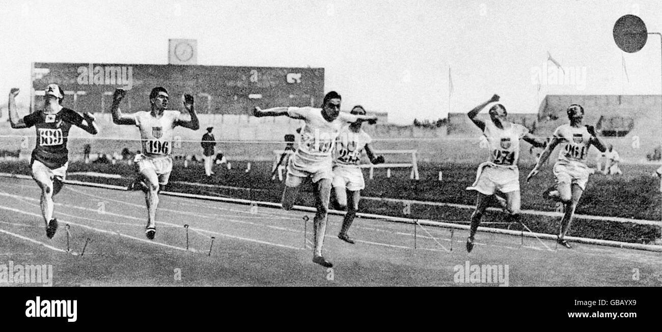 Athletics - Paris Olympic Games 1924 - Men's 100m - Final Stock Photo
