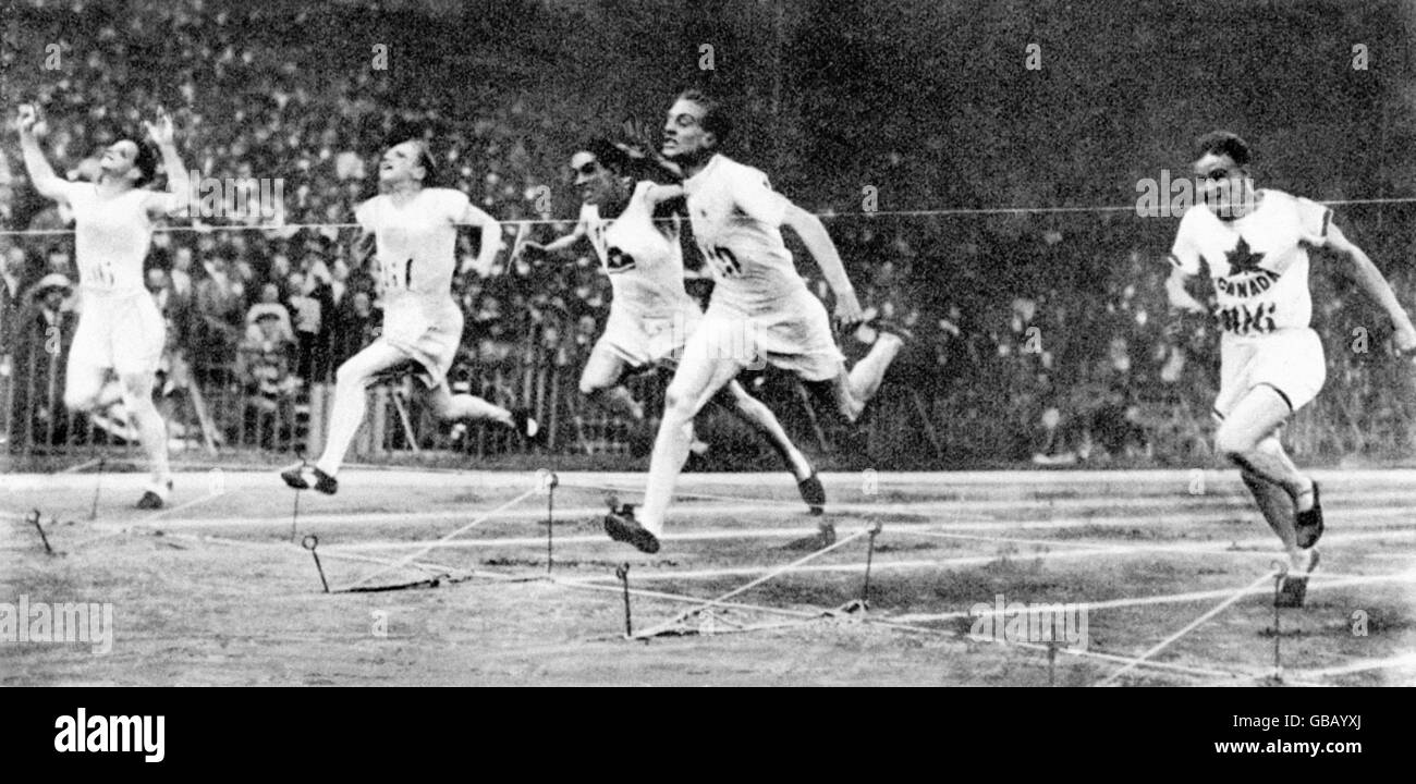 Olympic Games - Paris Olympics 1924 - Men's 100m - Semi Final Stock Photo