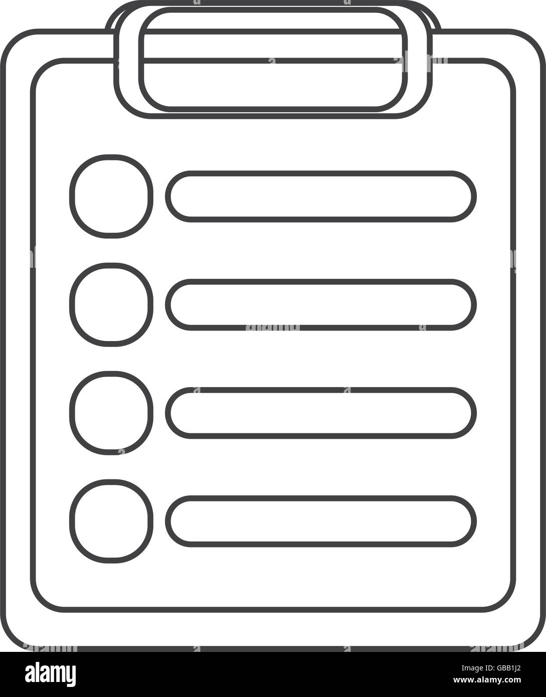 clipboard with paper icon Stock Vector Image & Art - Alamy
