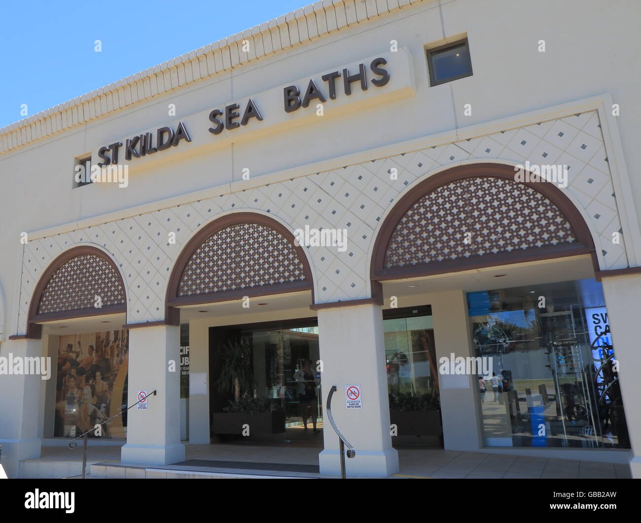 St Kilda Sea Bath building in Melbourne Australia Stock Photo
