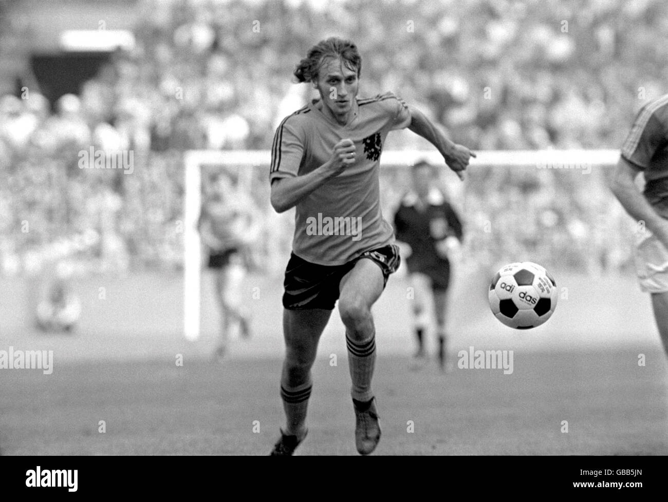 Adidas world cup football Black and White Stock Photos