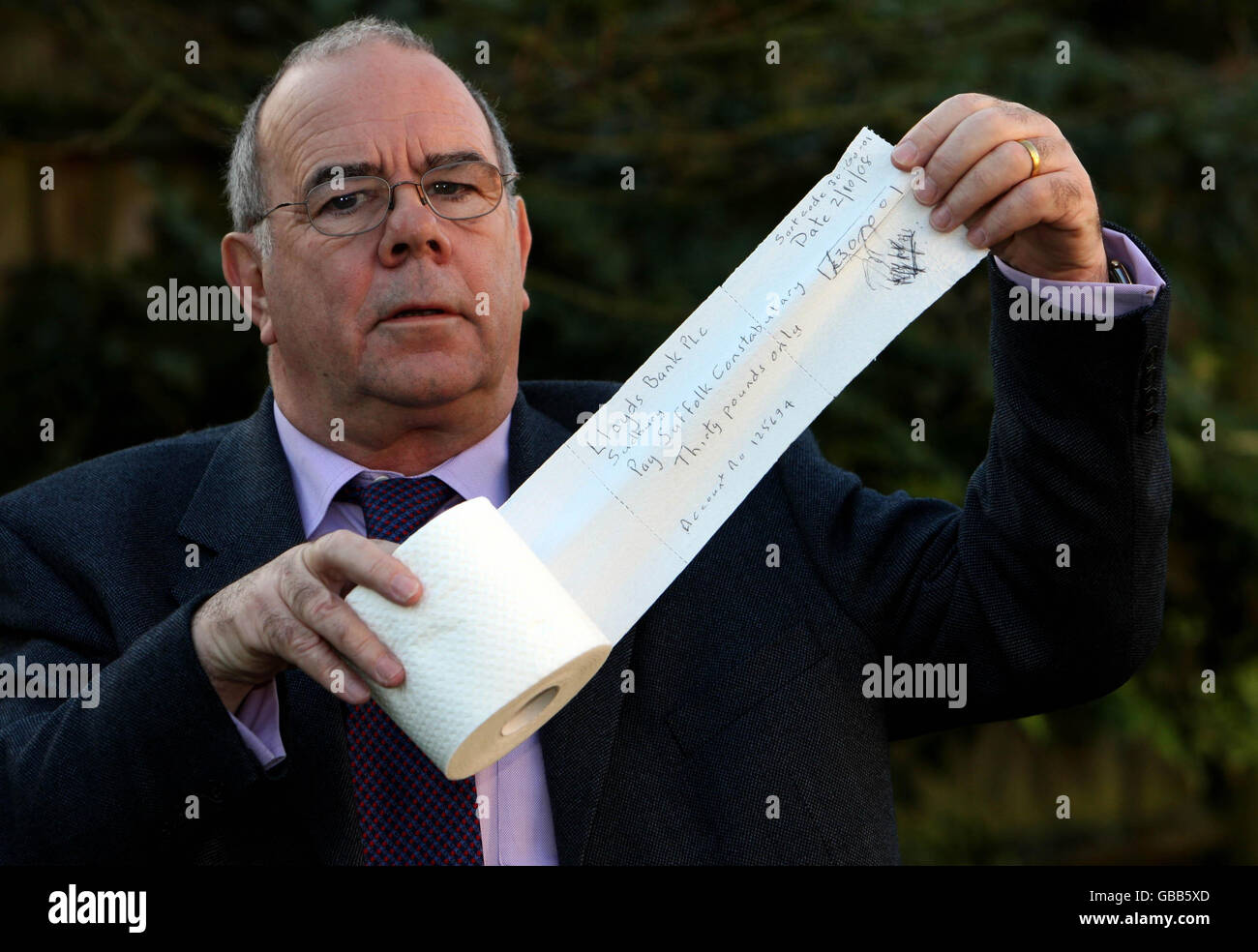 Toilet paper protest driver Stock Photo Alamy
