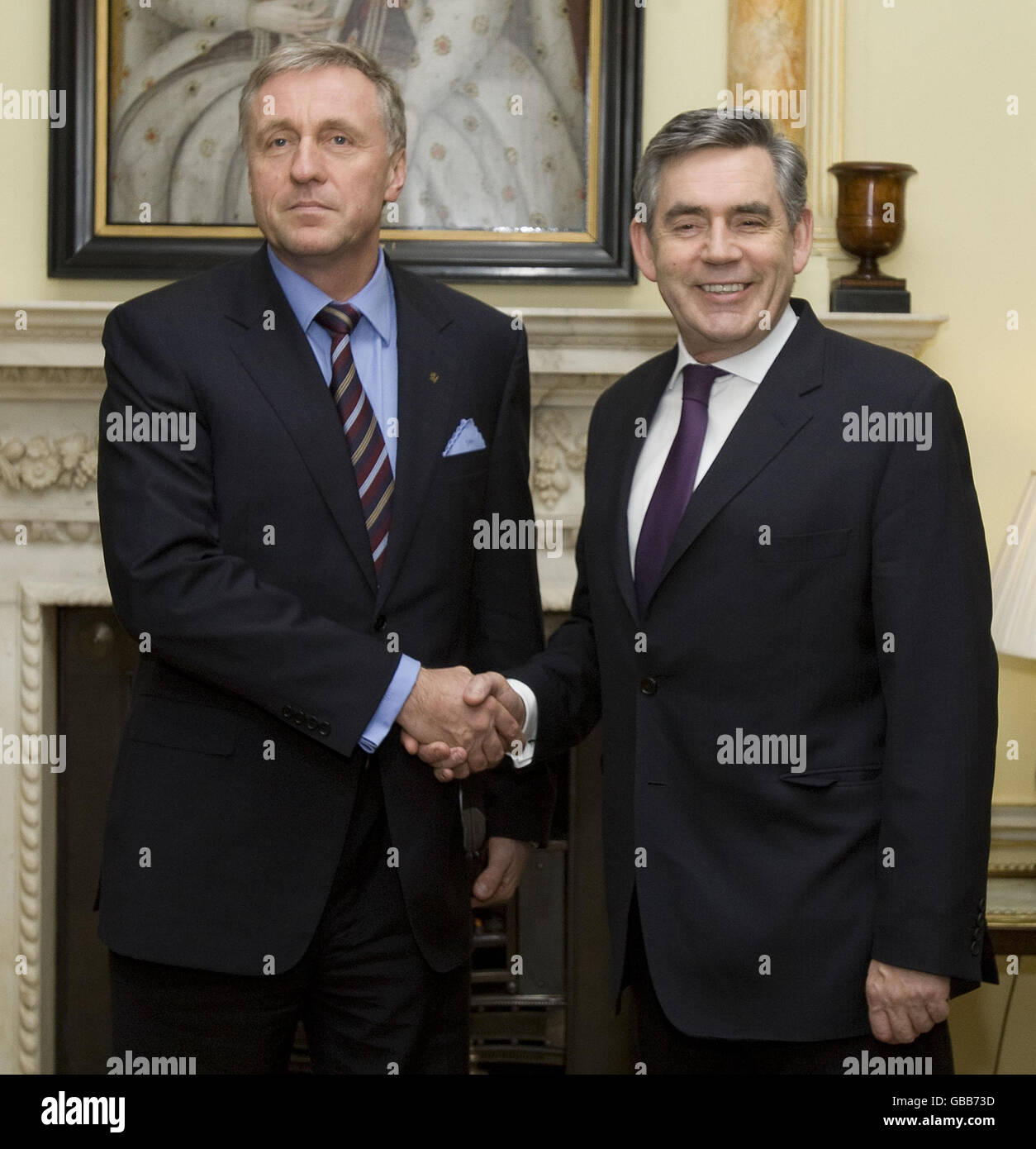 Czech Prime Minister Mirek Topolanek meets British Prime Minister Czech Prime Minister Mirek Topolanek meets British Prime Minister