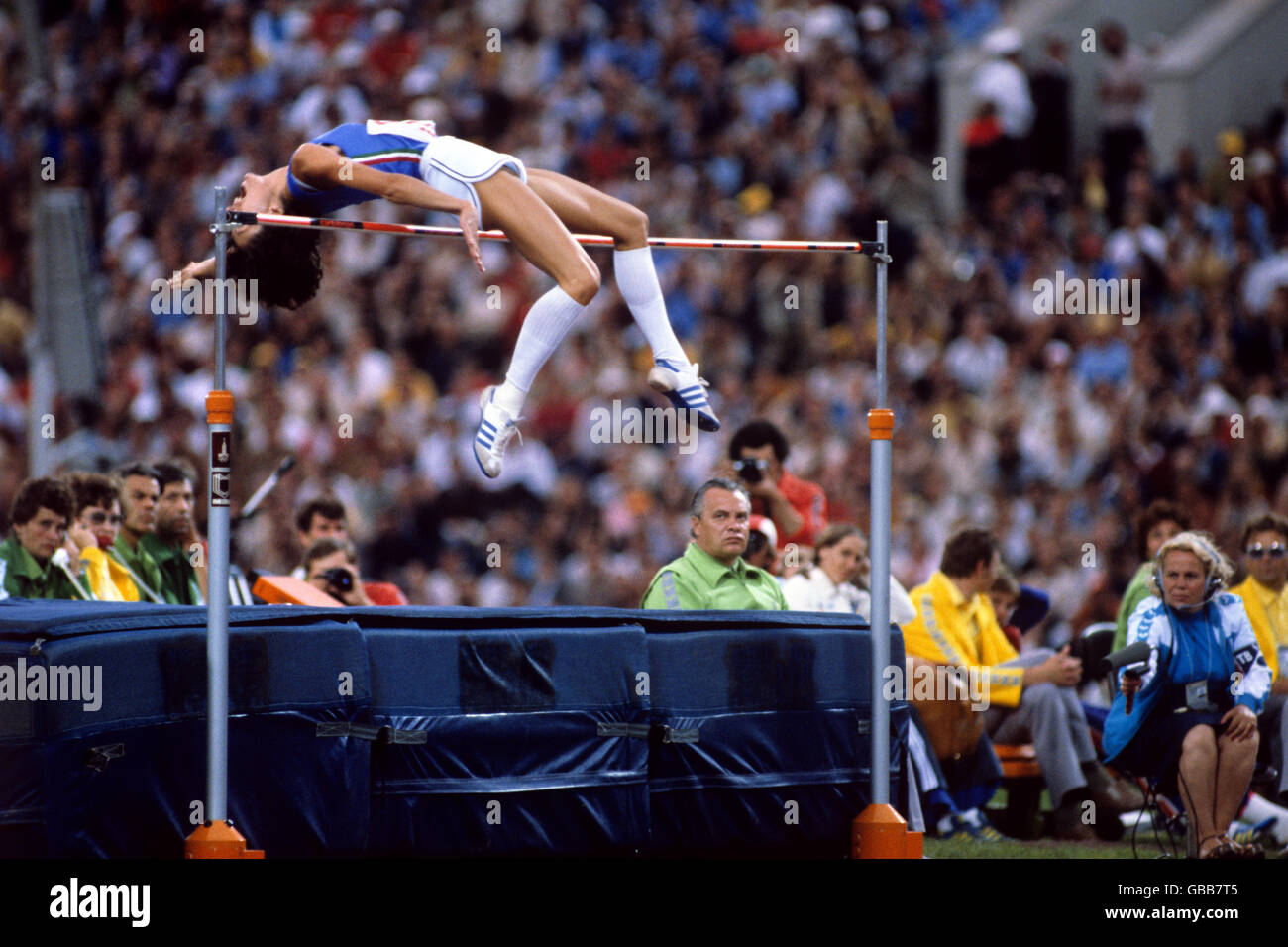 Athletics - Los Angeles Olympic Games 1984 - Decathlon Stock Photo - Alamy