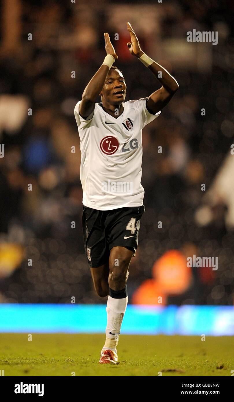 Soccer - Barclays Premier League - Fulham v Middlesbrough - Craven Cottage. John Pantsil, Fulham Stock Photo