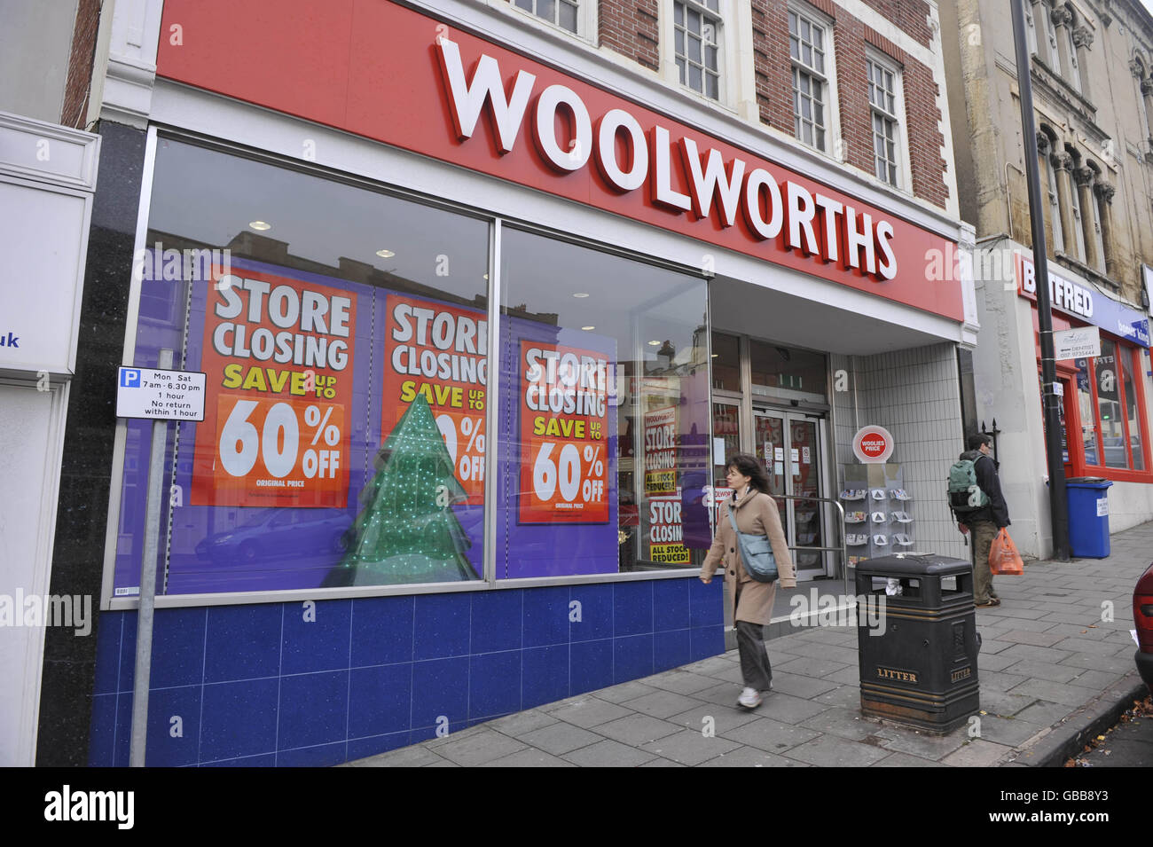 Woolworths closures Stock Photo