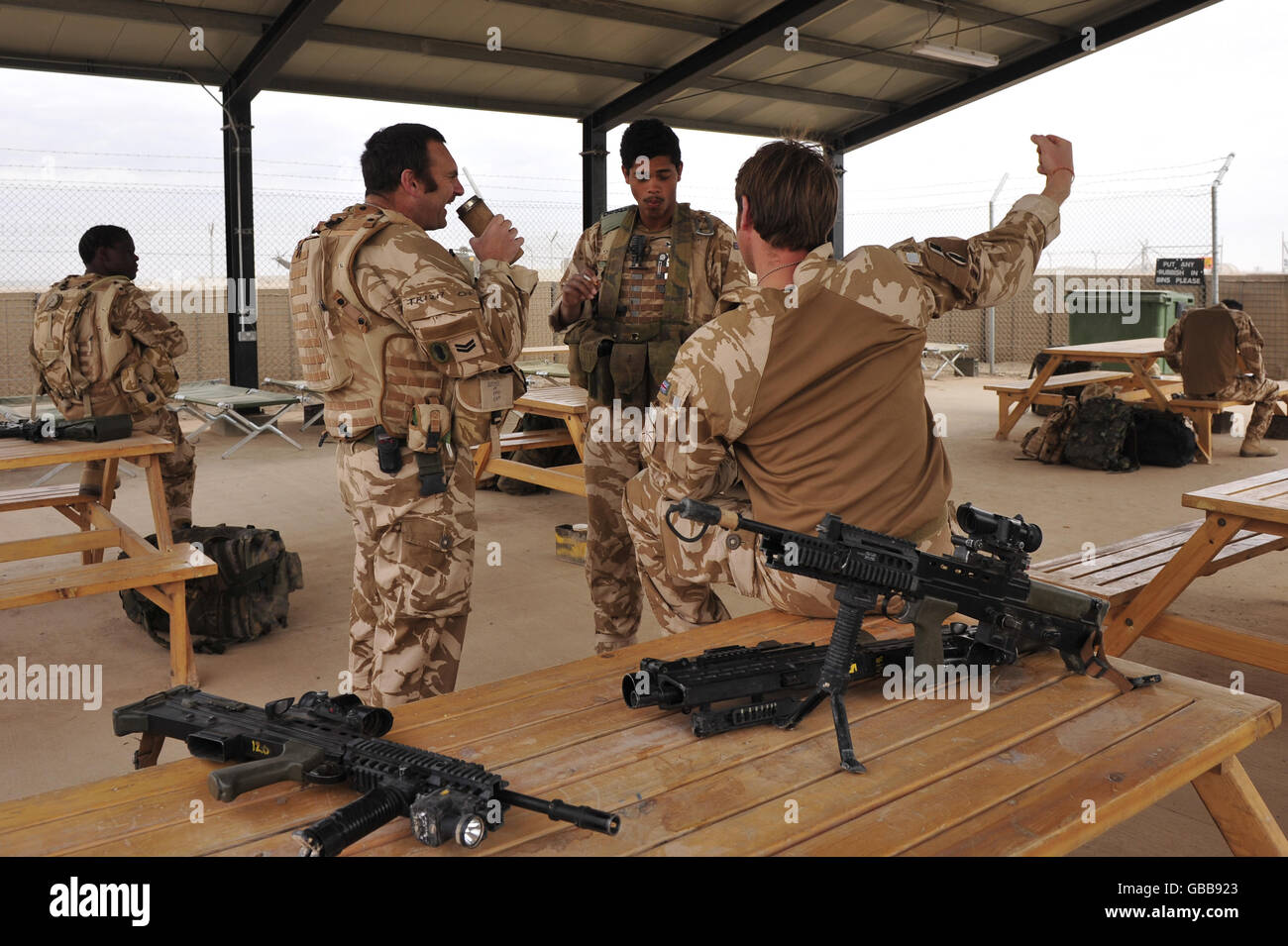 Welsh Cavalry in Afghanistan Stock Photo