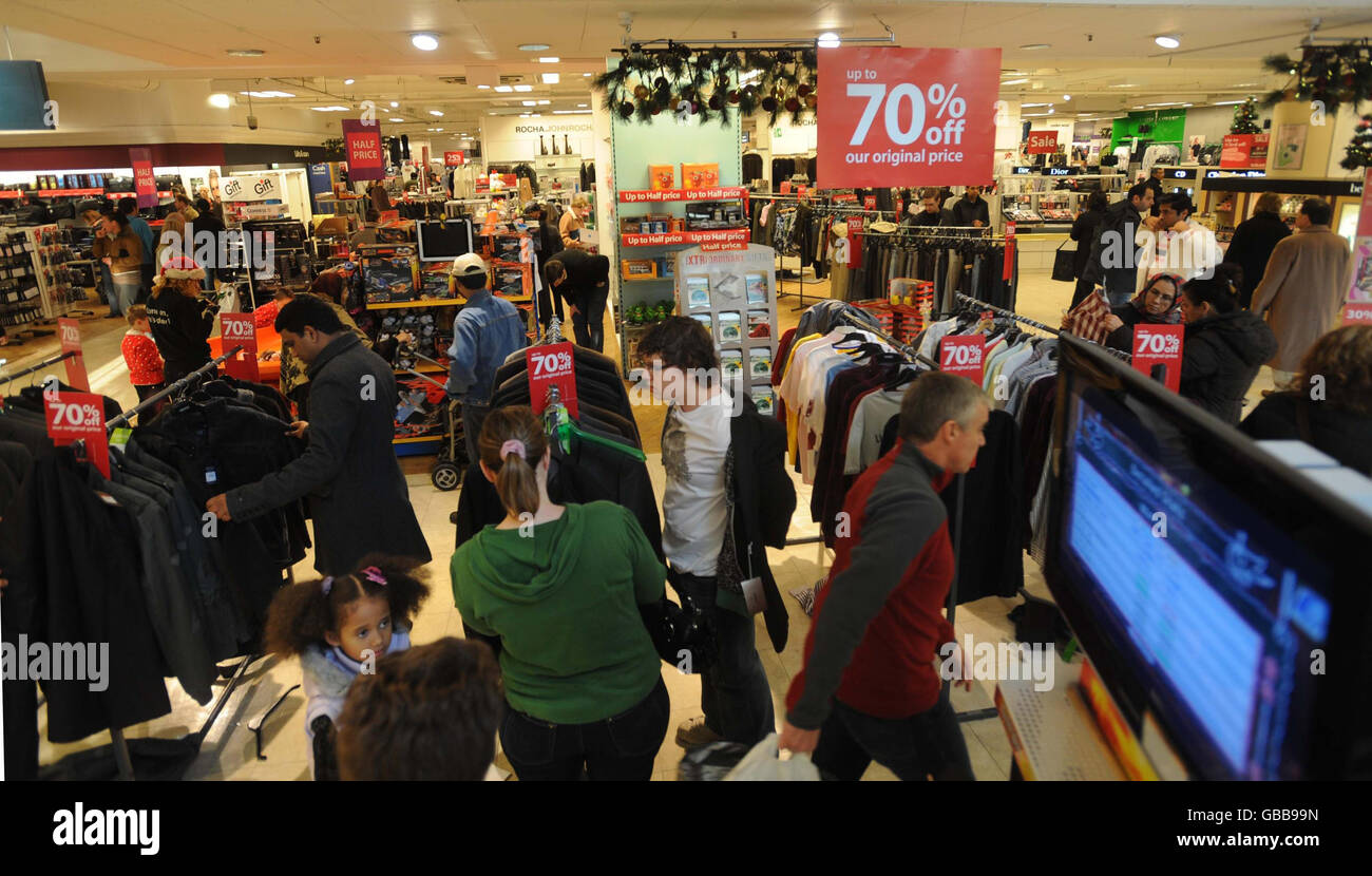 Department Store Interior Debenhams High Resolution Stock Photography