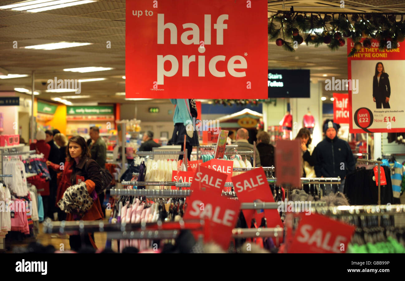 Department store interior debenhams hires stock photography and images