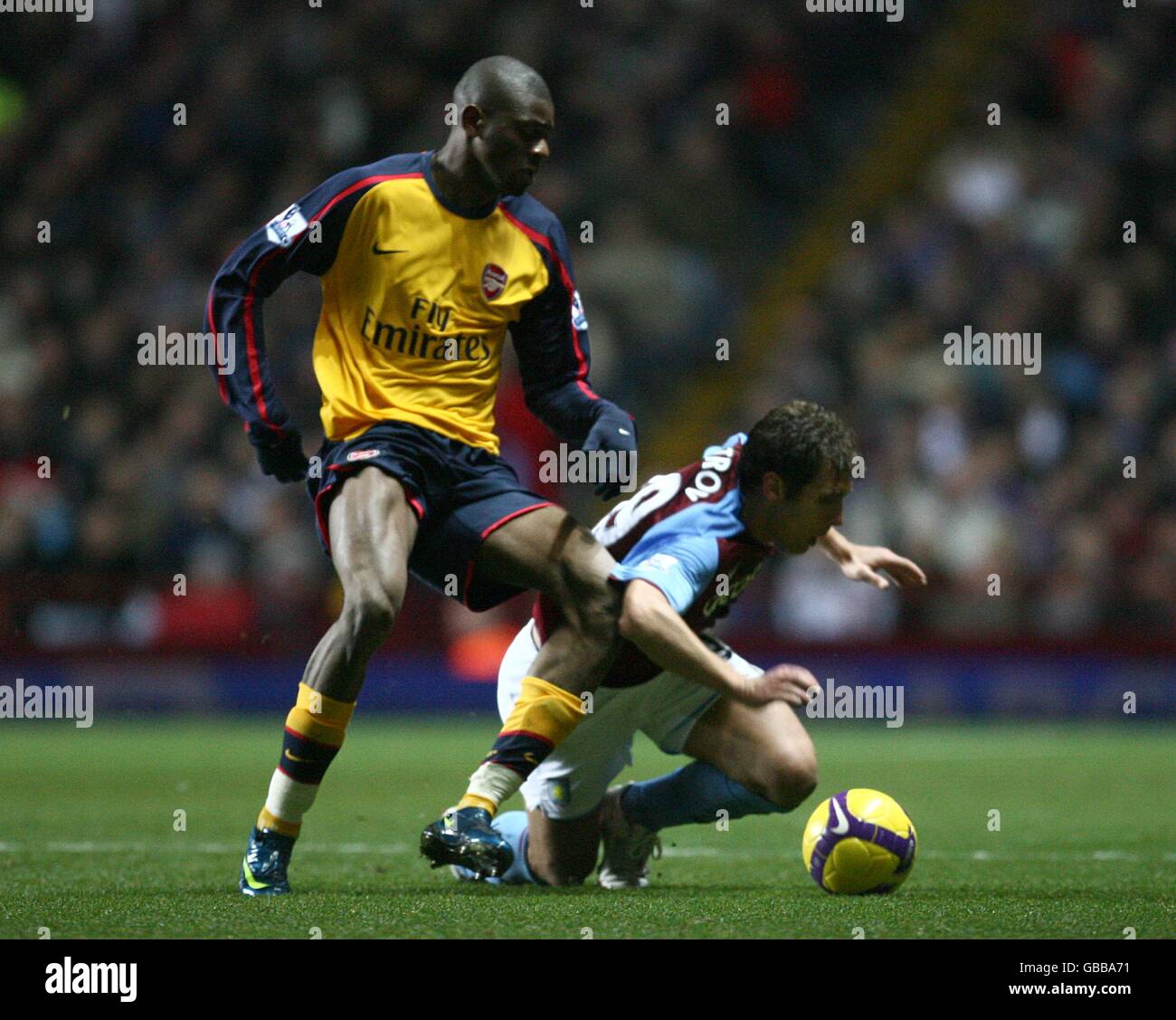 Soccer Barclays Premier League Aston Villa v Arsenal Villa Park Stock Photo Alamy
