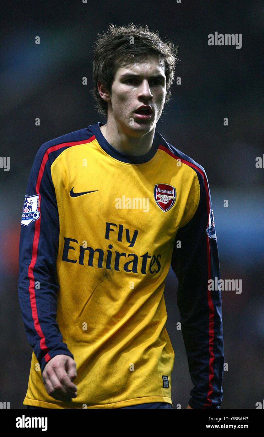 Soccer Barclays Premier League Aston Villa v Arsenal Villa Park. Aaron Ramsey, Arsenal