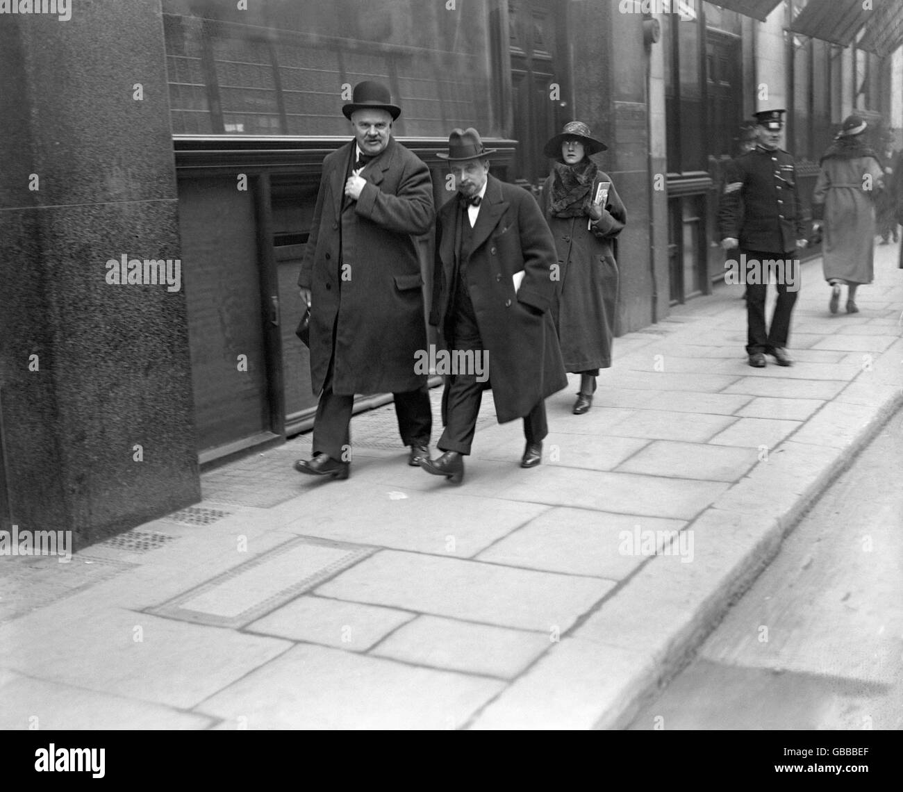 British Crime - Fraud - Farrow's Bank Case - London - 1921 Stock Photo
