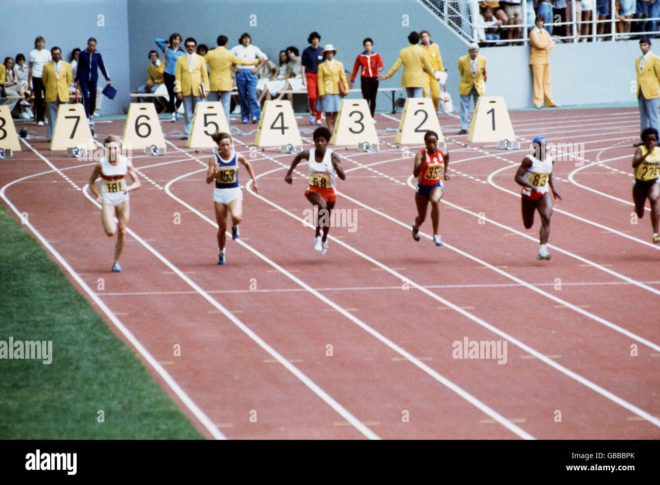 Athletics - Montreal Olympic Games 1976 - Women&rsquo;s 100m Stock Photo - Alamy
