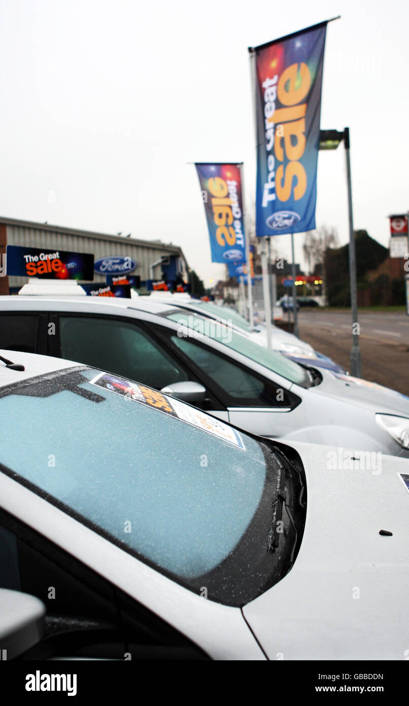 Sales of new cars slump Stock Photo Alamy