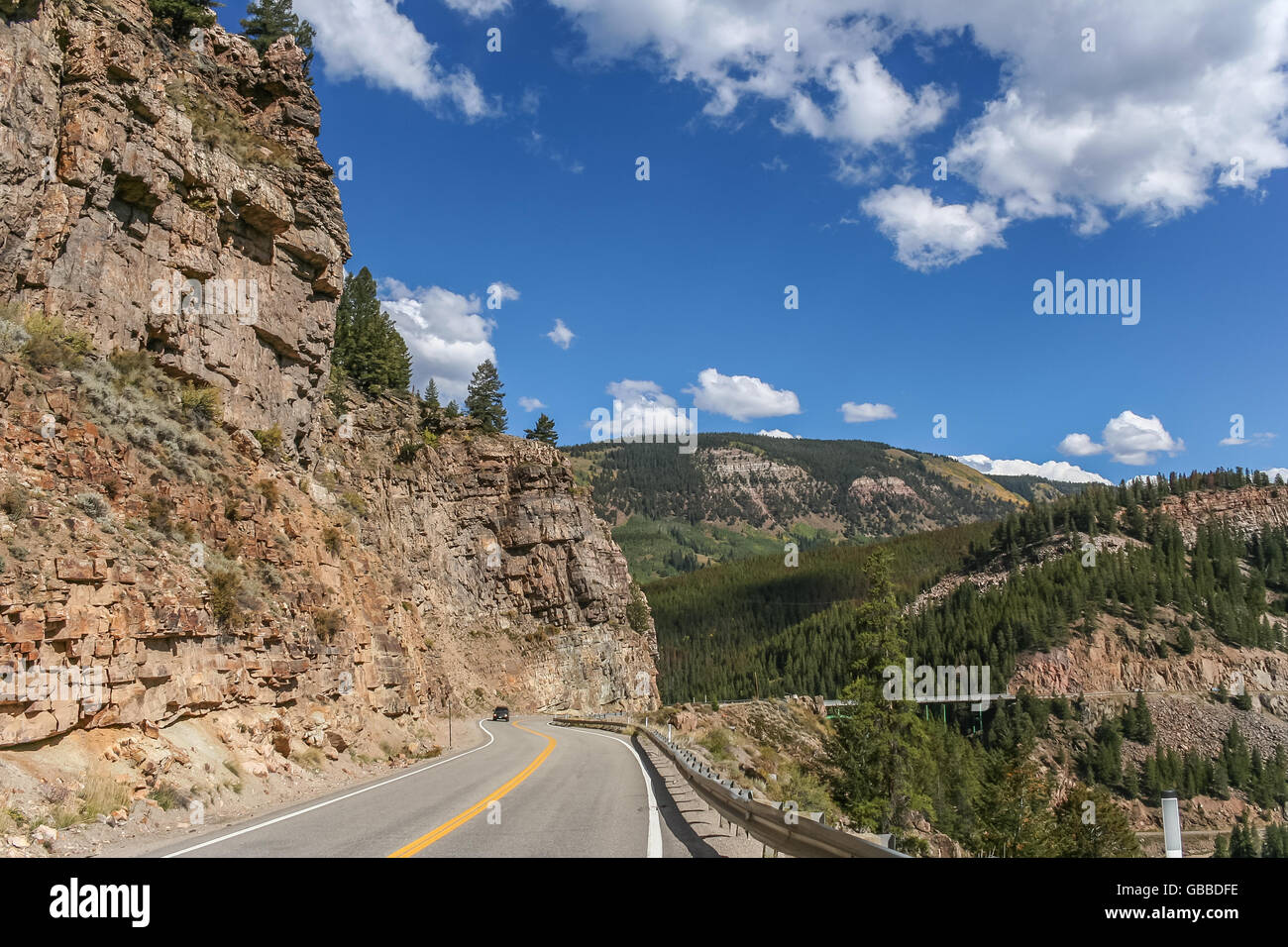 Trough Rd Road trough the Rocky Mountains in Colorado, USA Stock Photo - Alamy