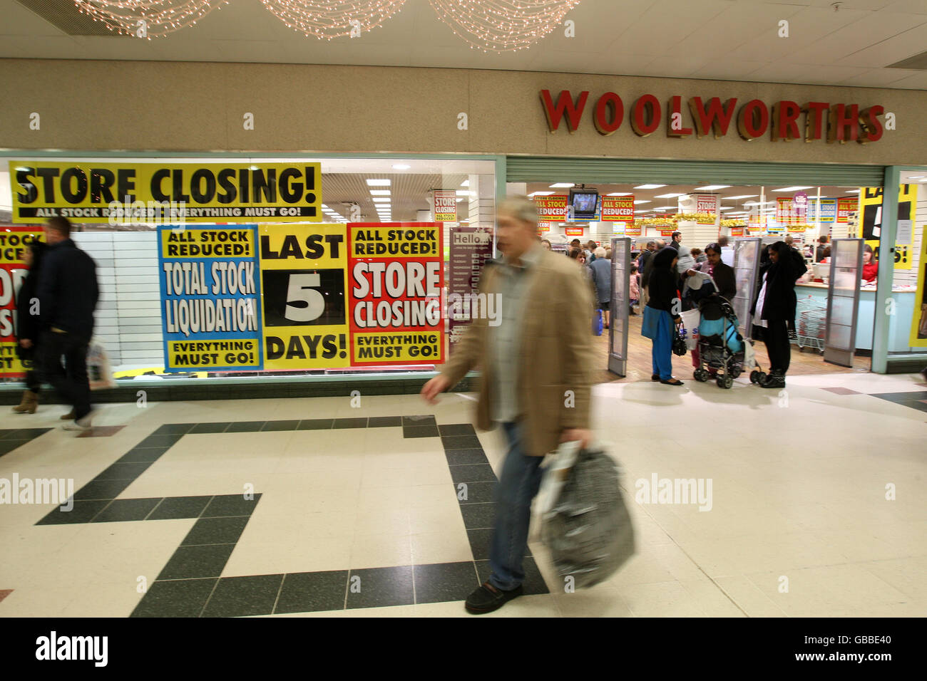 Woolworths closures Stock Photo
