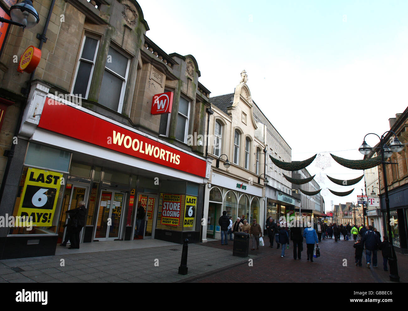Woolworths falkirk store closing on high street in falkirk hires stock
