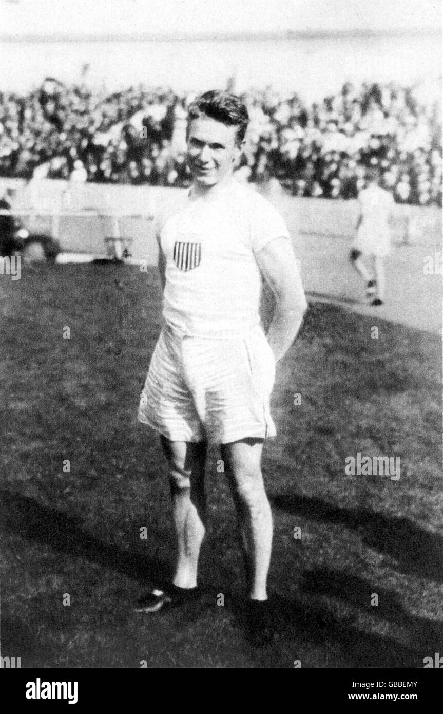 Athletics Antwerp Olympic Games 1920 Men's 100m Final Stock Photo