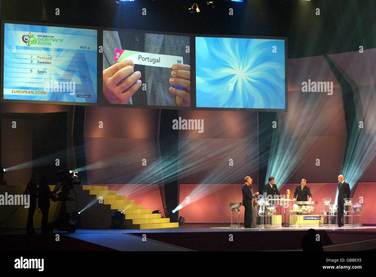 Soccer FIFA World Cup 2006 Preliminary Draw. Portugal are drawn at