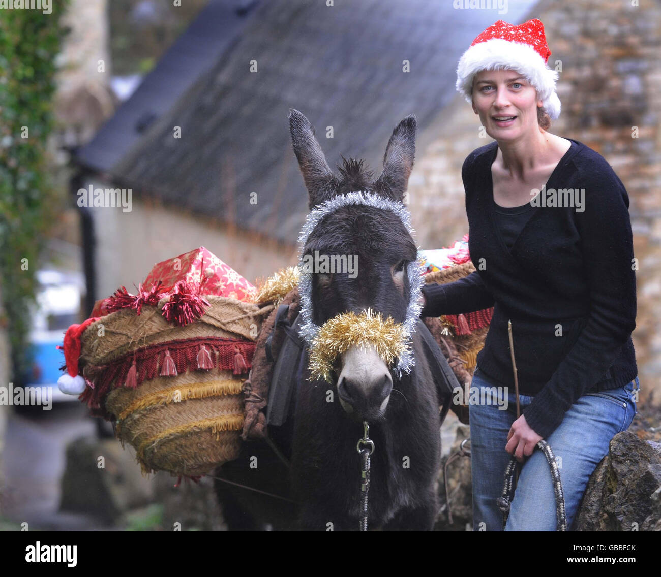 Teddy the donkey and Anna Usborne leave the roads and traffic behind
