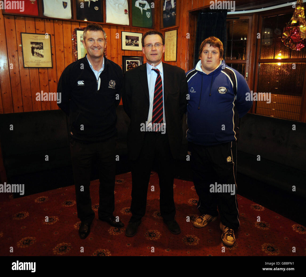 Scotland coach Frank Hadden (left) with Dundee president Derek Lawson